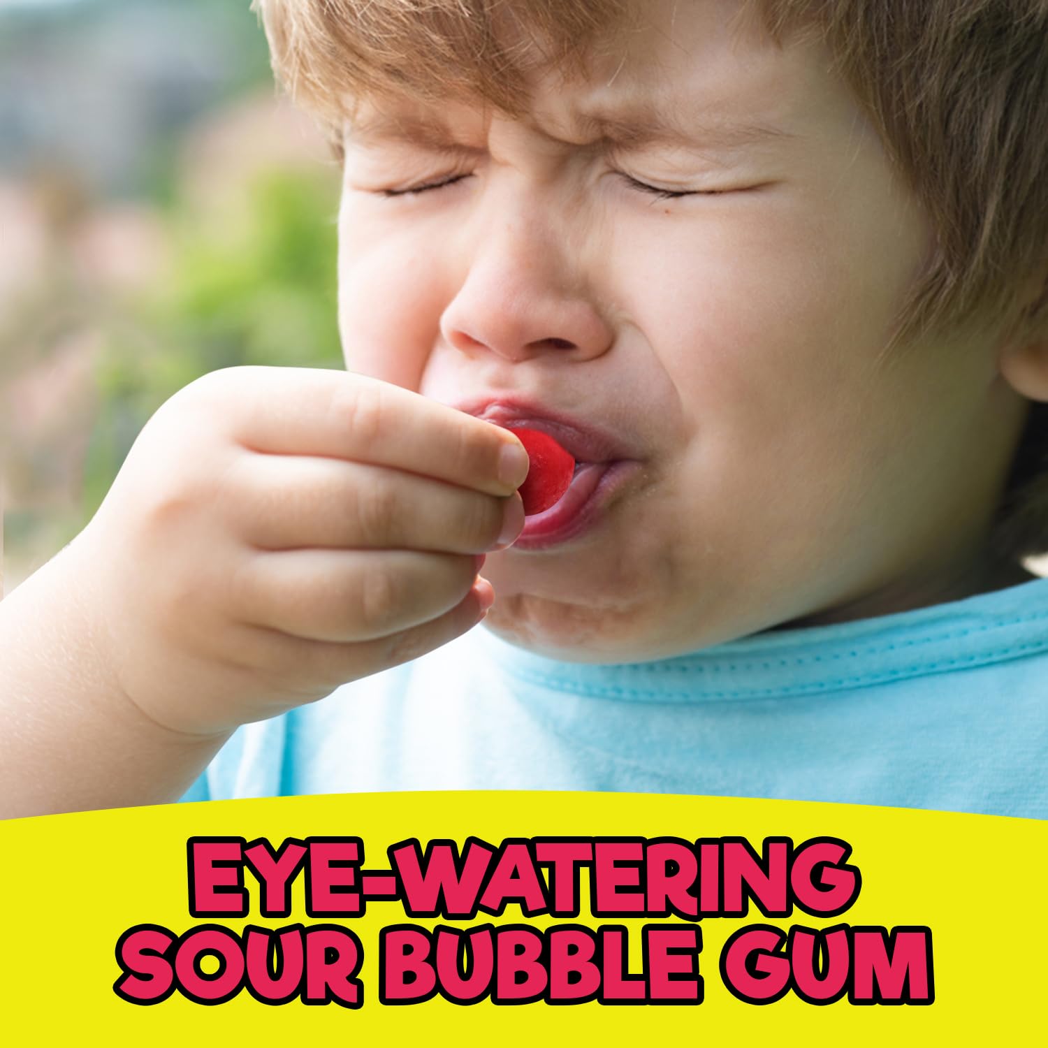 Cry Baby Extra Sour Bubble Gum, 12 OZ Bag of Individually Wrapped Gumballs 5 Mouth Puckering Flavors: Lemon, Cherry, Berry, Orange, and Apple, Perfect