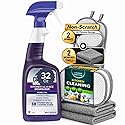 R&C Store Essentials Home Cleaning Bundle Kit, Includes 32 oz Degreaser Spray Compatible with Dawn Kitchen Surface Degreaser, 2 Dual-Sided Non-Scratch