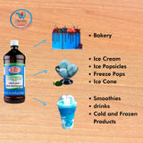 Deiman Artificial Food Flavoring Blue Chewing Gum Concentrate E-15 (33.8 fl oz)