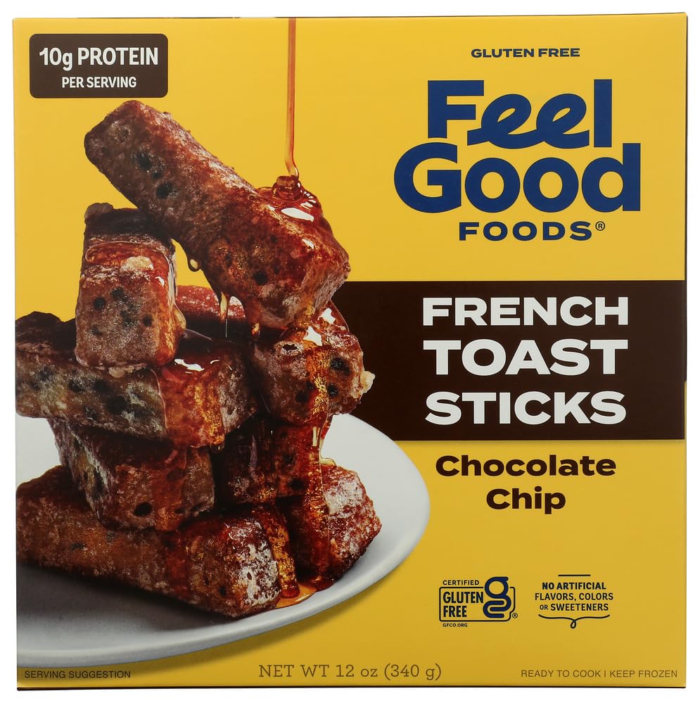 Feel Good Foods Chocolate Chip French Toast Sticks, 12 OZ