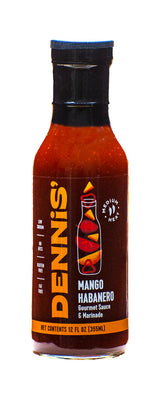 Dennis’ Gourmet Mango Habanero Sauce & Marinade - All?Natural, Low Sodium