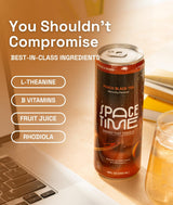 SpaceTime Productivity & Focus Energy Drink, Real Juice Nootropic Drink