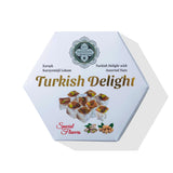 Me?hur Safranbolu Lokumcusu Turkish Delight Pistachios, Hazelnuts and Almonds: Gourmet Candy & -Snack Lovers, Turkish Delight Candy Gift Box, Covered