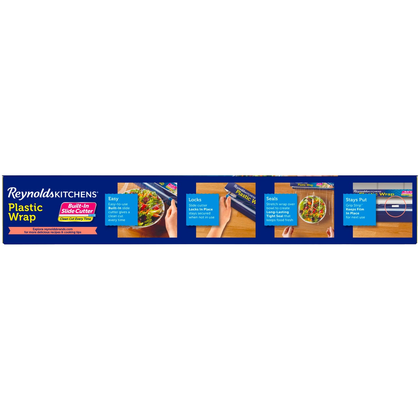 Reynolds Kitchens Quick Cut Plastic Wrap, 225 Square Feet