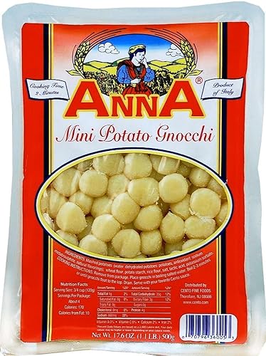 Anna - Italian Mini Potato Gnocchi, (4)- 17.5 oz. Pkgs