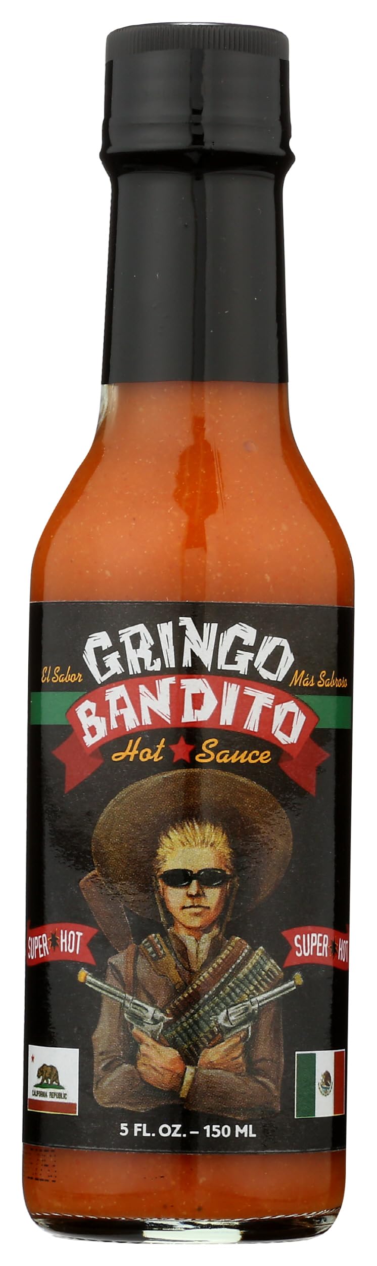 Gringo Bandito Super Hot Sauce, 5 FZ