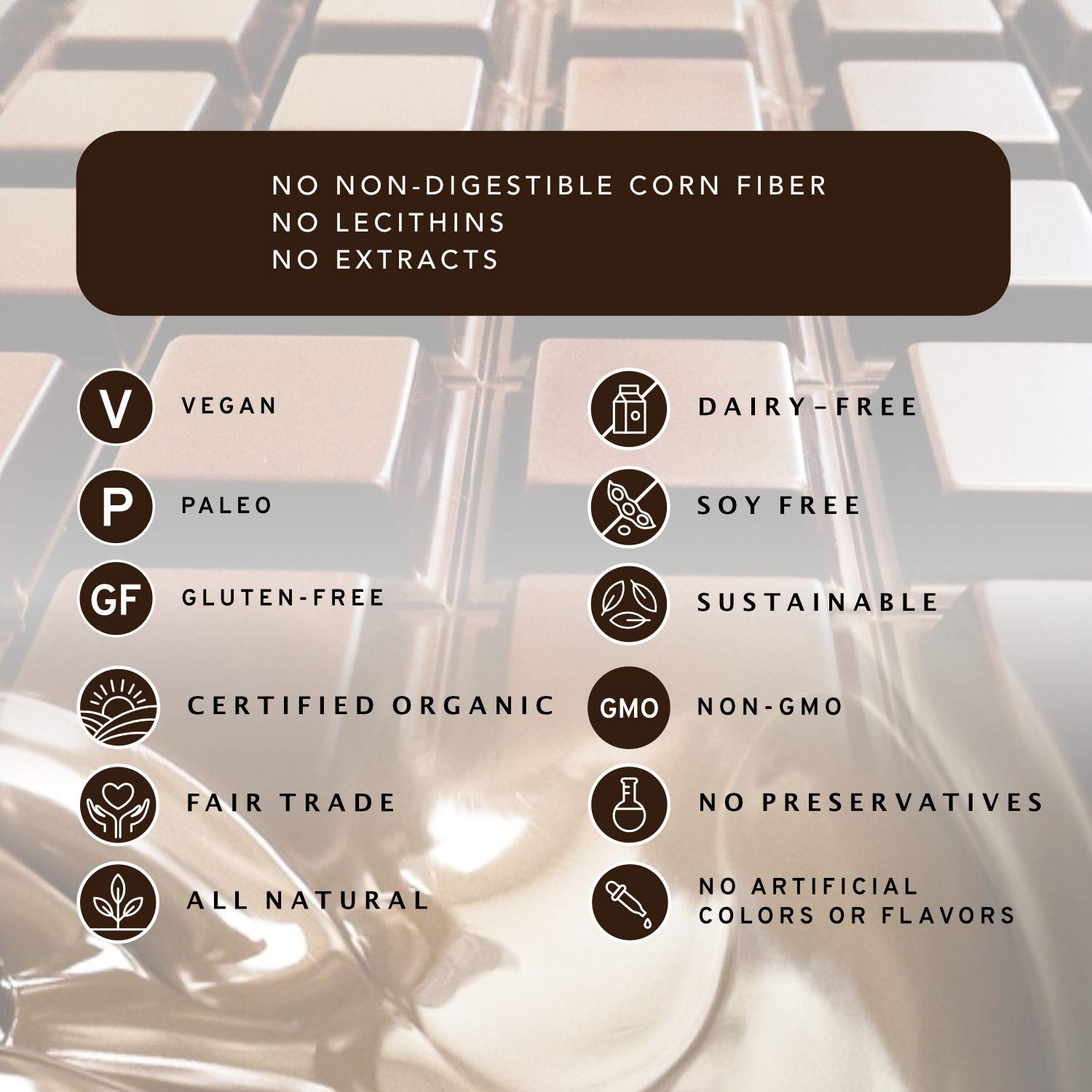 Nibble Chocolate Madagascar 72% | 3 Pack | Certified Organic | Vegan | 2 Ingredients | Gluten & Soy Free |