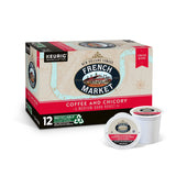 French Market Coffee & Chicory Medium-Dark Roast Single Serve Coffee Pods, 12ct Box (Pack of 3)