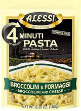 Alessi 4 Minute Pasta (Broccolini & Cheese, 6.35 Ounce (Pack of 1))