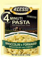 Alessi 4 Minute Pasta (Broccolini & Cheese, 6.35 Ounce (Pack of 1))