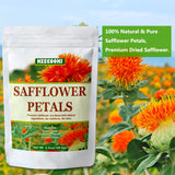 Premium Dried Safflower Petals, 3.5oz(100g), 100% Natural Safflower Flowers, Pure, No Additives, Pack of 1