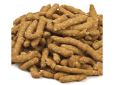 Nuts To You Narrow Sesame Sticks Salted in Resealable Bag | Crunchy Salty Snack Topping for Salads or Soups | Kosher Delicious & Fresh Snacks (12