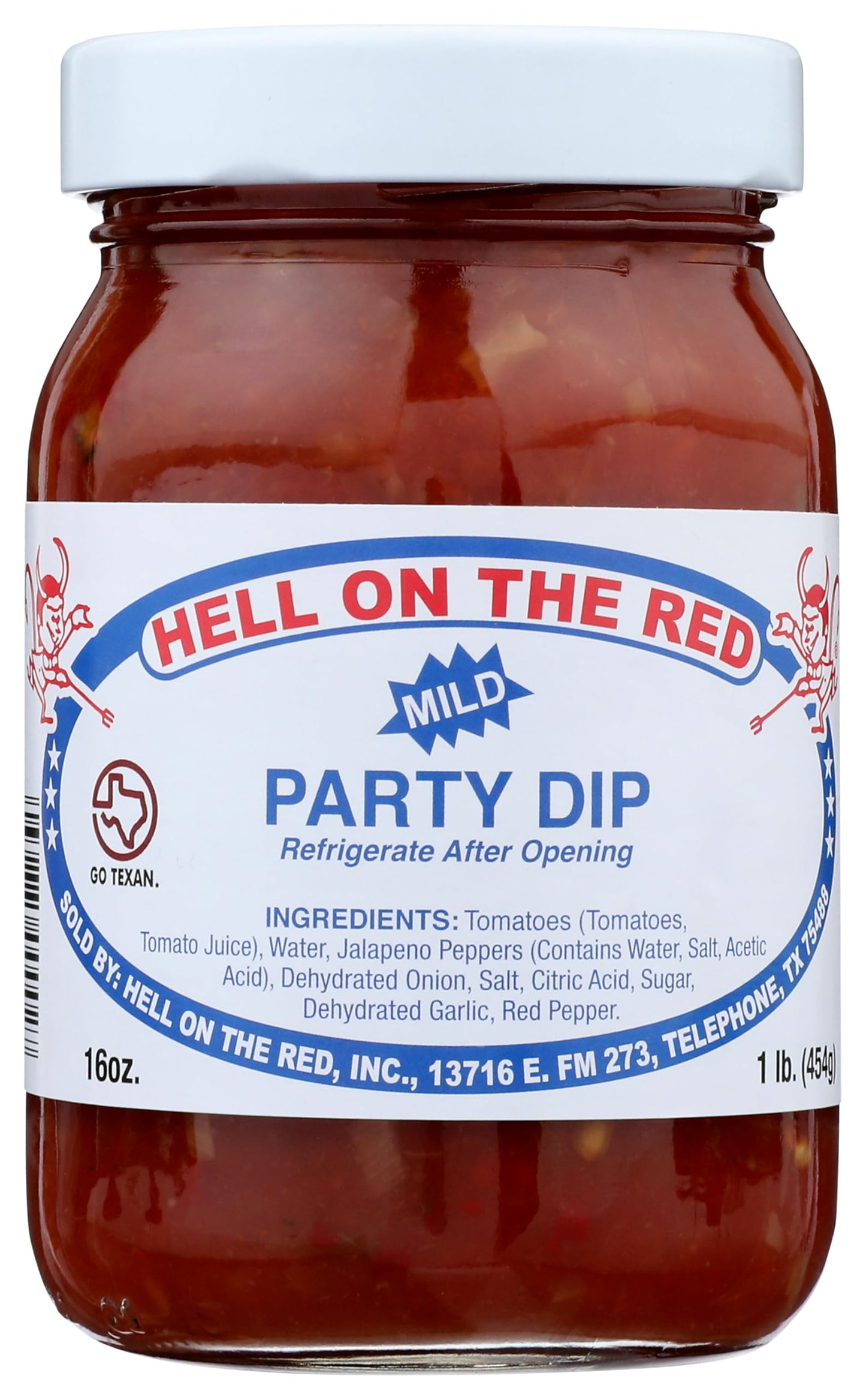 Hell On The Red Party Dip Hot, 16 oz