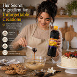 Delifruit Black Vanilla Extract From Dominican Republic 16 Oz.