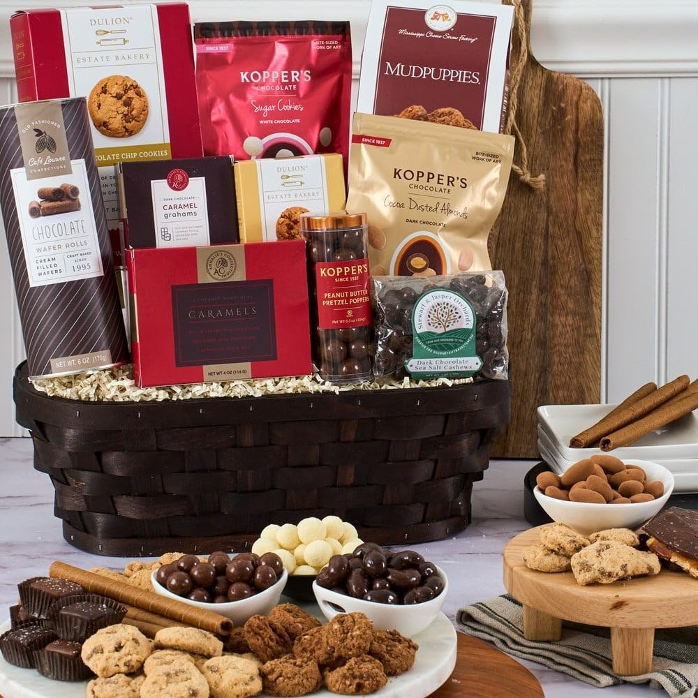 Chocolate Gift Basket Premium of Chocolates, Cookies, and Candy by GourmetGiftBaskets.com