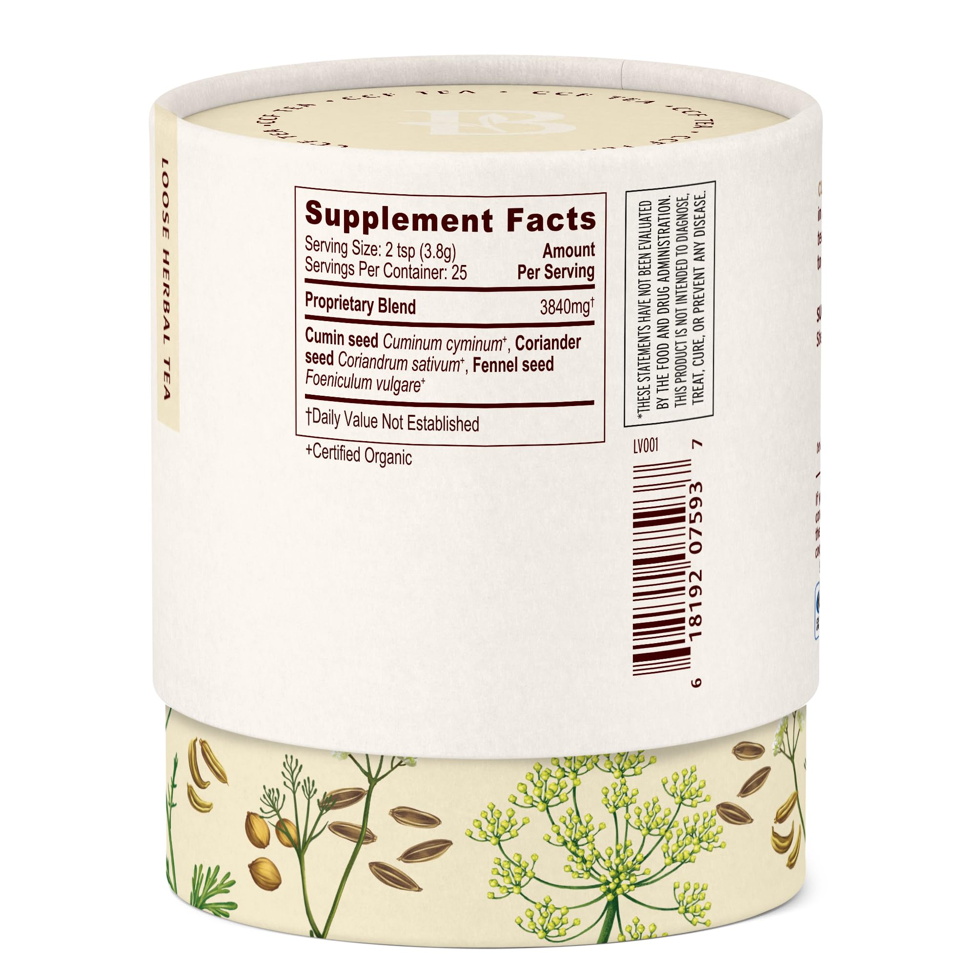 Banyan Botanicals CCF Tea (Cumin, Coriander, Fennel) - Organic Digestion Tea - Traditional Ayurvedic Detox For Supporting Digestion & Gentle Cleansing