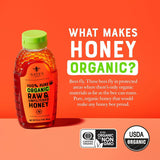 Nate's Organic 100% Pure, Raw & Unfiltered Honey - USDA Certified Organic - 16oz. Squeeze Bottle