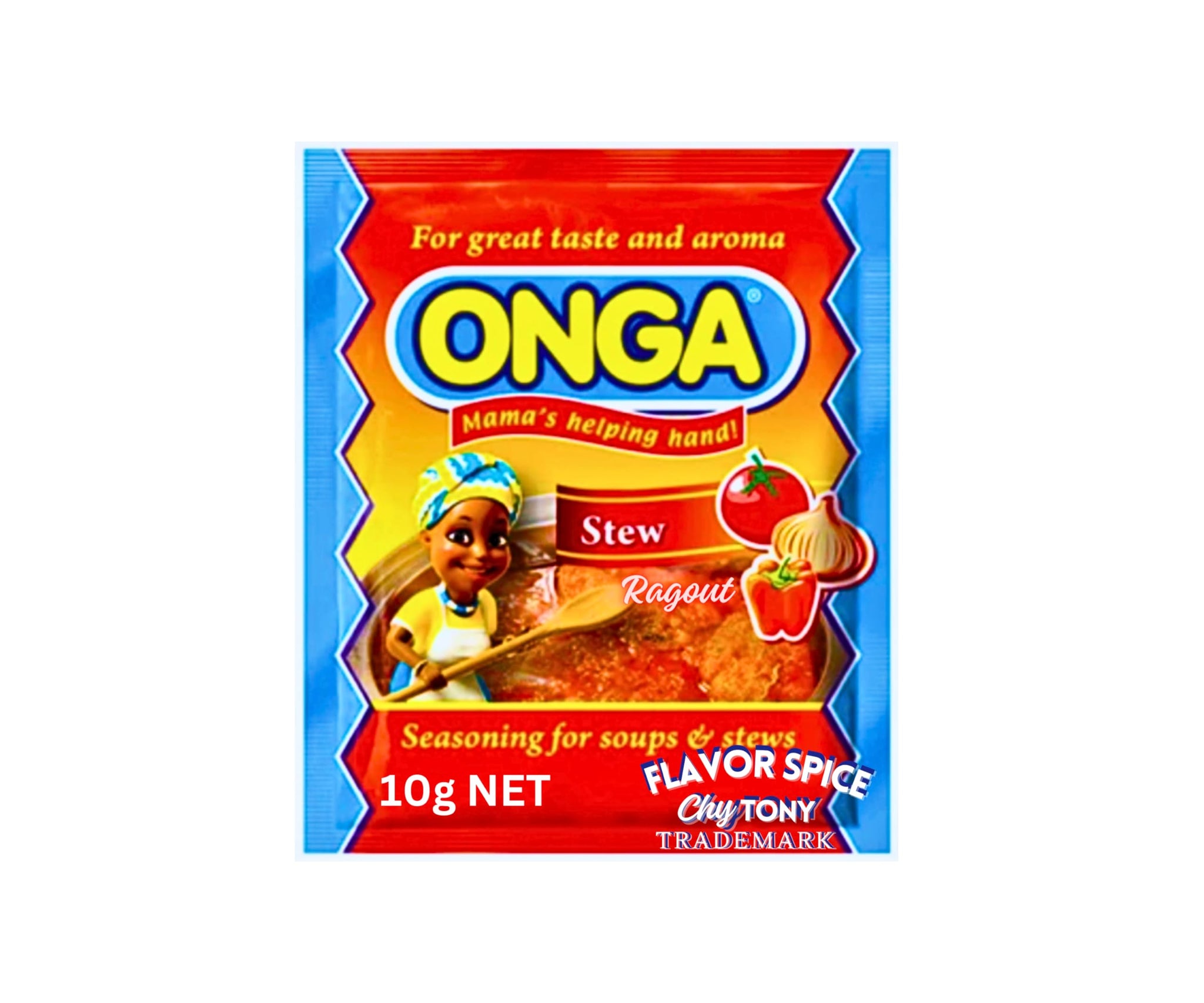 Onga Stew Seasonings 8g (1 Roll (Pack of 10)