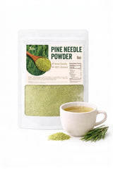NICE WITCH'S Pine Needle Powder 8 oz (227g), 100% Korean Pine Leaf Powder for Tea, Caffeine-Free Herbal Tea, Smooth & Naturally Refreshing