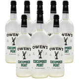 Owen’s Craft Mixers | Cucumber Mint 8 Pack 750ml | Handcrafted in the USA with Premium Ingredients | Vegan & Gluten-Free Soda Mocktail and Cocktail