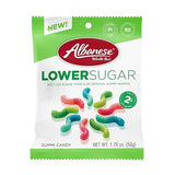 Albanese World's Best Lower Sugar, Gluten Free Mini Gummi Worms, 1.76oz Bag