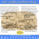 Gerbs Ground Pumpkin Seed Meal, 2 LBS - Top 14 Food Allergy Free & NON GMO - Vegan & Keto Safe - Cold Milled Full Oil Seed Protein Powder
