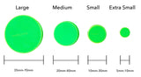 Ooze Resolution Glass Cleaner Caps (1 Large, 2 Small, Black/Green Bundle) Silicone Stretch Caps - Universal Caps for Cleaning, Storage, Odor Proofing