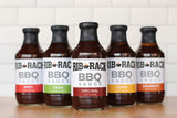 Rib Rack BBQ Sauce, Variety Pack: Original, Sweet Honey, Southern Bourbon, and Campfire Cider - 4 Count (Packaging May Vary)