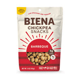 BIENA Chickpea Snacks - Crunchy Roasted Chickpeas - High Fiber Vegan Protein Snacks for Adults and Kids - 5 Ounce Individual Pack - Barbecue