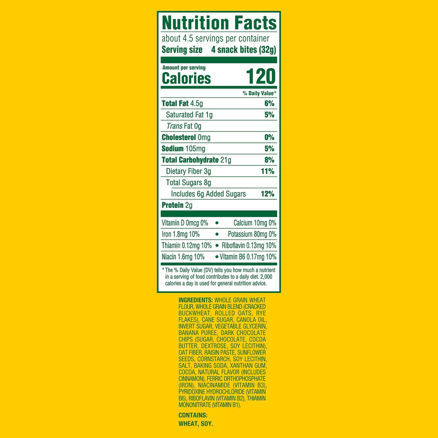 belVita Energy Snack Bites, Banana, Dark Chocolate and Sunflower Seed, 5 oz