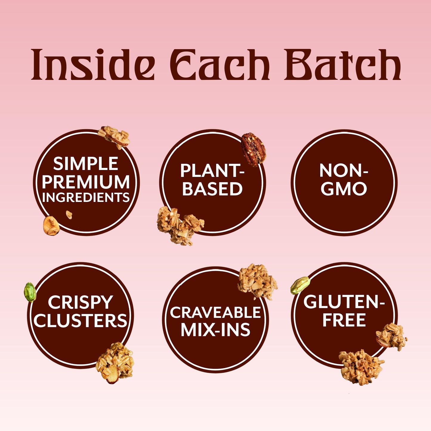 Michele's Granola Almond Butter, Handmade, Whole Grain, Vegan, Gluten-Free & Non-GMO, 80oz Resealable Bulk Bag