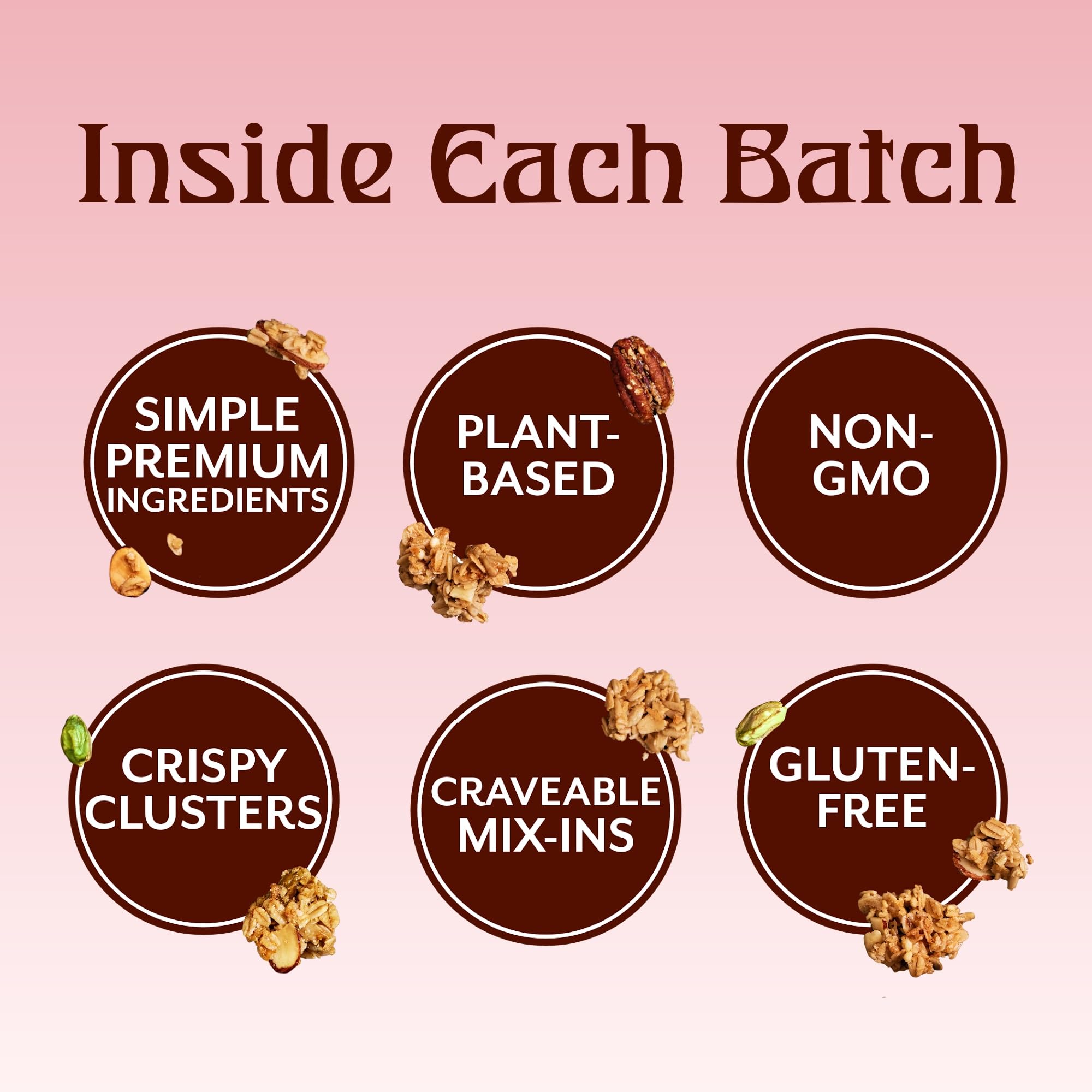 Michele's Granola Almond Butter, Handmade, Whole Grain, Vegan, Gluten-Free & Non-GMO, 80oz Resealable Bulk Bag