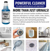 Allied Science Urinal Salt, Calcium and Mineral Scale Remover - Eliminates Urine Odor, Destroys Uric Acid Salt, Deposit Buildup