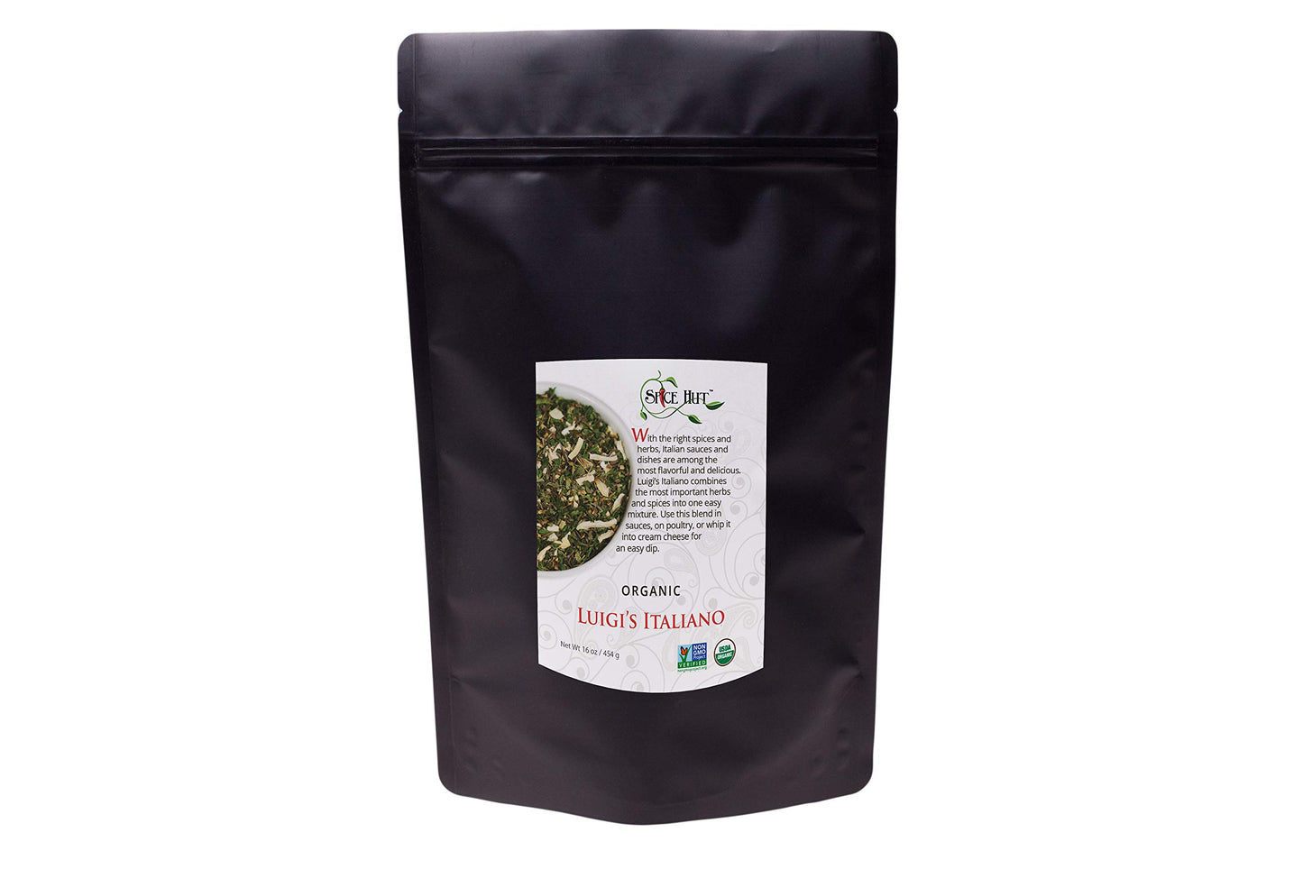 Spice Hut - Modern Italiano Seasoning Mix Organic, No Salt, Luigis Italiano Blend for Cooking Flavorful Mediterranean Food / Pot Roast, Meat, Veggies