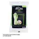 SHOWA 111 Skin-Friendly Dishwashing Gloves, Latex-Free PVC, Reusable Housekeeping Gloves with Cotton Liner, Non-Slip Grip for Kitchen & Gardening