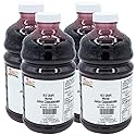 Nature Blessed 100% Pure Merlot Red Grape Fruit Juice Concentrate - 4 Quarts (4/2 fl oz bottles) Excellent for Home Brewers or Vintners, Spirits