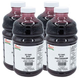 Nature Blessed 100% Pure Merlot Red Grape Fruit Juice Concentrate - 4 Quarts (4/2 fl oz bottles) Excellent for Home Brewers or Vintners, Spirits