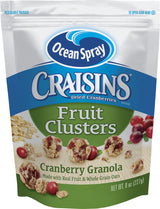 Ocean Spray Craisins Fruit Clusters, Cranberry Granola, 8 Ounce