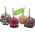 US Sweets Caramel Apples - Caramel Granny Smith Apples | Candied Apples | Delicious Gift | Handmade in Small Batches | Guaranteed to Arrive Fresh