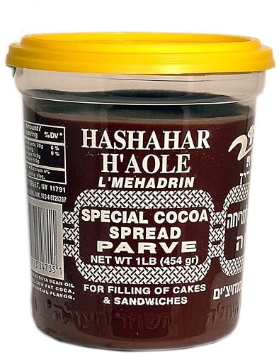 Hashachar Parve Chocolate Spread, 16-Ounce (Pack of 6)