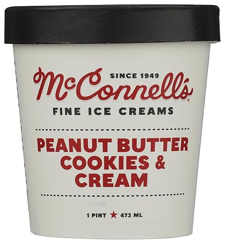 MCCONNELLS Peanut Butter Cookies & Cream Ice Cream, 16 OZ