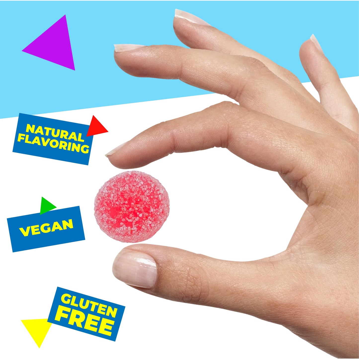 Bonelle Italian Sugar Free Fruit Jelly Candy | 1 Pound Bag | Individually Wrapped Vegan Dye Free Candy | Naturally Flavored Sugar Free Jellies |