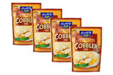 Hospitality Old Fashioned Fruit Cobbler Mix or Fruit Crisp Mix - Four 7 oz. Packets (Fruit Cobbler Mix)