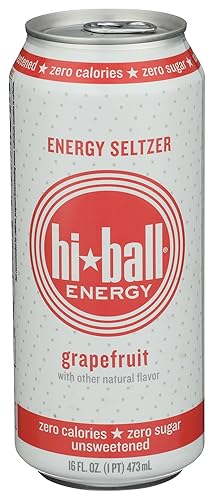 HIBALL ENERGY Grapefruit Sparkling Energy Water, 16 FZ