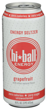 HIBALL ENERGY Grapefruit Sparkling Energy Water, 16 FZ