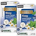 Twinings Nightly Calm Herbal Tea K-Cup Pods for Keurig - Sleep Tea, Bedtime Caffeine-Free Tea Blend, Soothing Chamomile, Relaxing Spearmint, Subtle