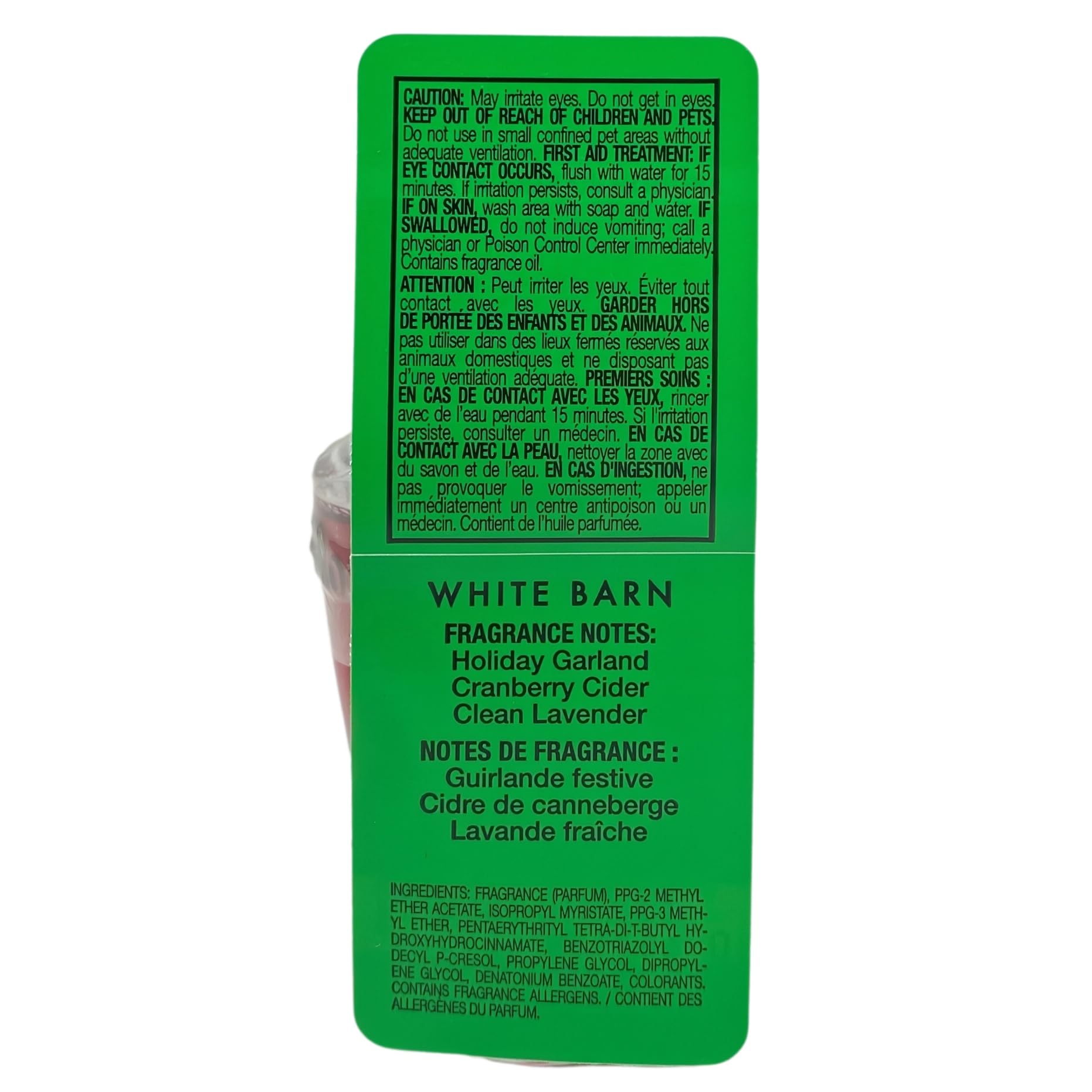 Bath & Body Works Clean House Vibes - Holiday Edition 4 Wallflowers Home Fragrance Refill Bulbs with Natural Oats Soap Sample