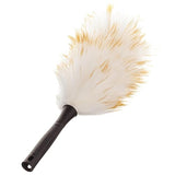 Unger Commercial StarDuster® Lambswool Duster with Handle (Case of 6), 17.5" Length, White/Black - Ideal for Dusting Shelves, Surfaces, and High