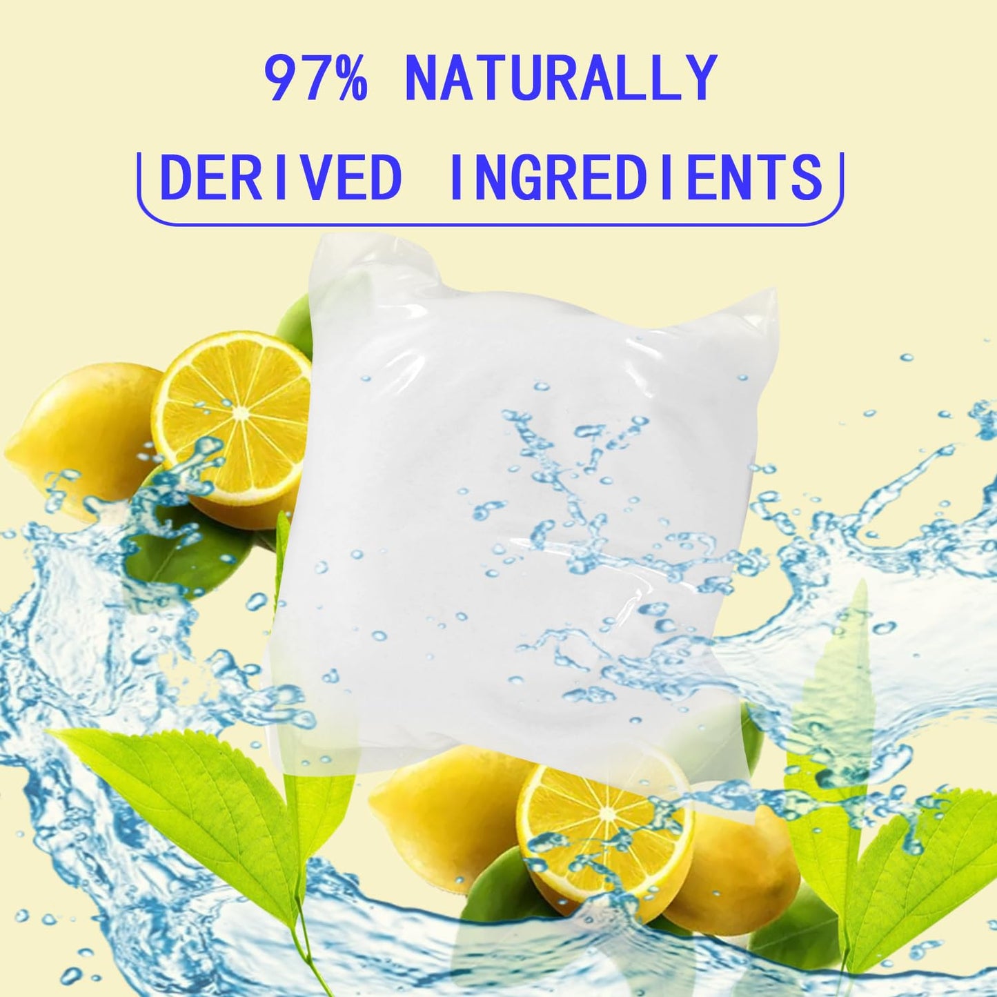 Hard Floor Cleaner Compatible with OCedar PACSS | Fresh Lemon Flavor 20 Count ?1 Pack?| Made from Natural Ingredients | Safe For Use On Variety