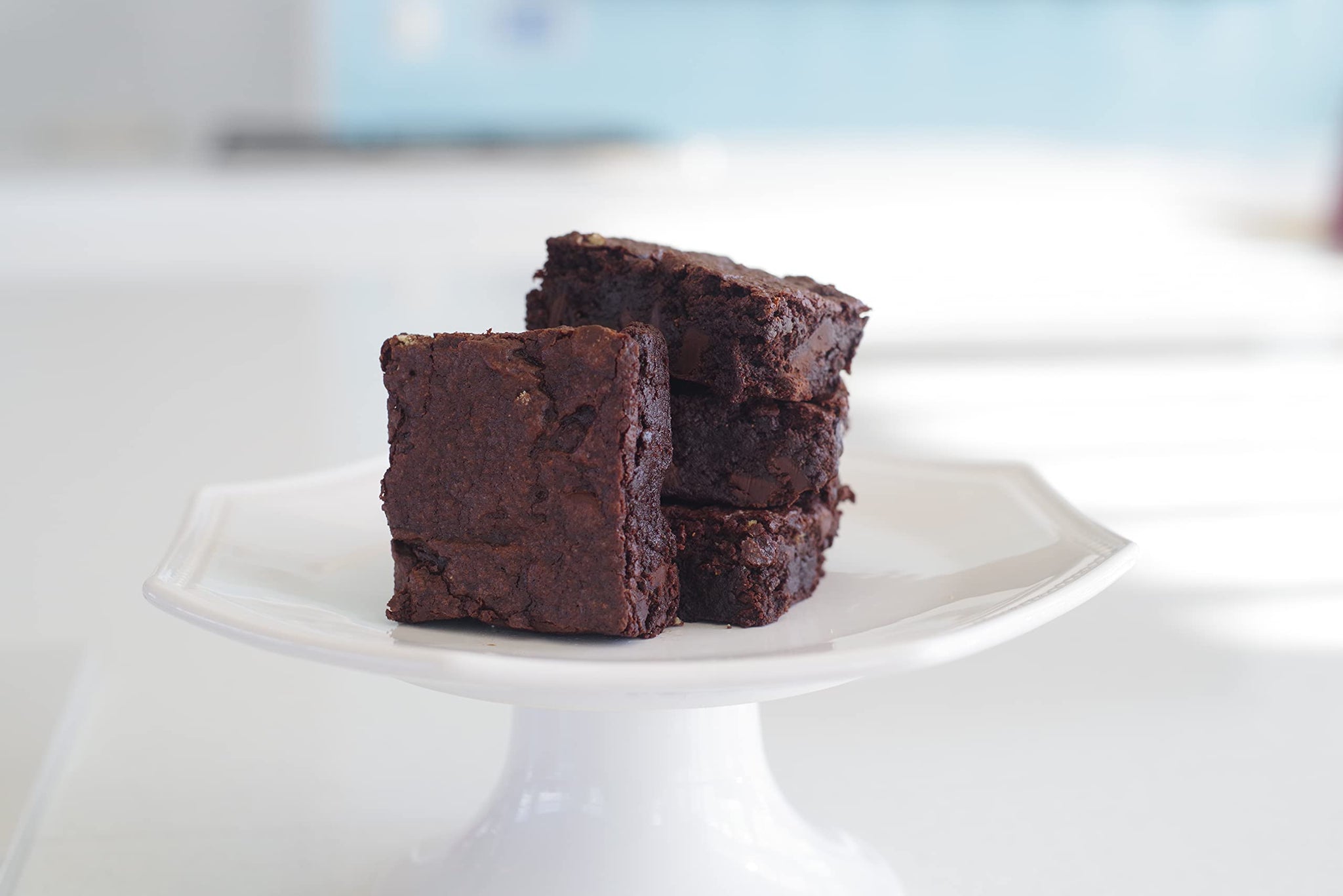 Gluten Free Fudge Brownie Baking Mix by The Grain Free Baker- Vegan & Gluten Free - Low Carb - Top 8 allergen free - Healthy and Natural Ingredients - 13 Oz